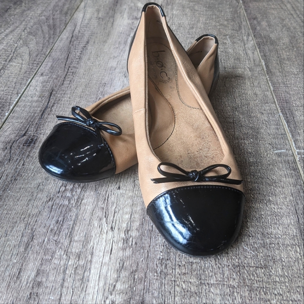 Bundle for @devinenvi38 B.O.C Women's Ballet Flats, Tan and Black Slip On Shoes